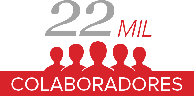 22 mil colaboradores